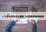 一个软件开发怎么赚钱（开发软件如何赚钱）