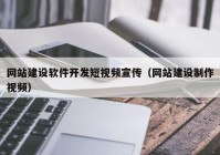 网站建设软件开发短视频宣传（网站建设制作视频）