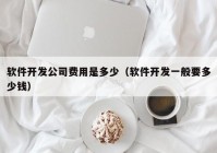 软件开发公司费用是多少（软件开发一般要多少钱）