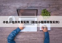 手机小程序开发实例（微信小程序开发实例）