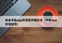 安卓手机app开发软件傻瓜式（手机App开发软件）