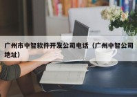 广州市中智软件开发公司电话（广州中智公司地址）